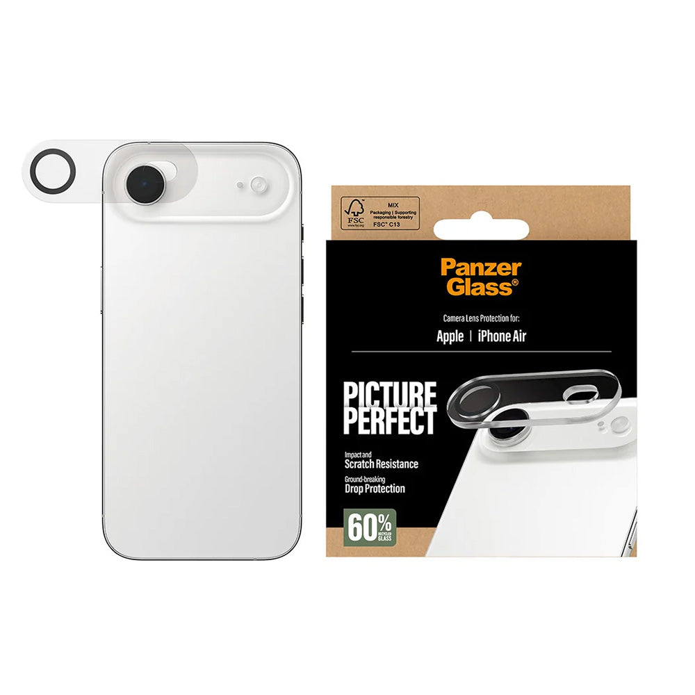 Ochranná fólia na zadnú kameru PanzerGlass PicturePerfect pre Apple iPhone 17 Air, Kalené sklo, Priehľadné