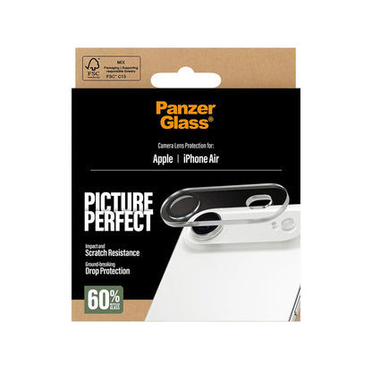 Ochranná fólia na zadnú kameru PanzerGlass PicturePerfect pre Apple iPhone 17 Air, Kalené sklo, Priehľadné