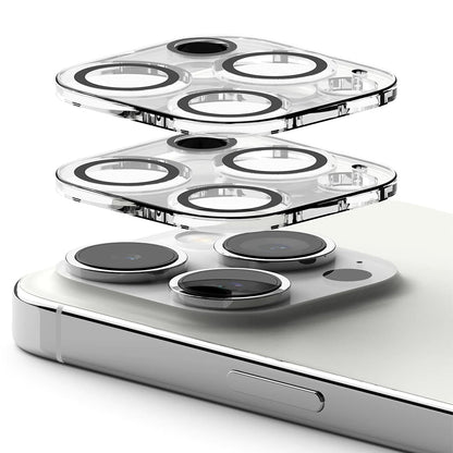 Ochranná fólia Ringke na zadnú kameru pre Apple iPhone 15 Pro Max, Kalené sklo, Sada 2 kusy, Priehľadná