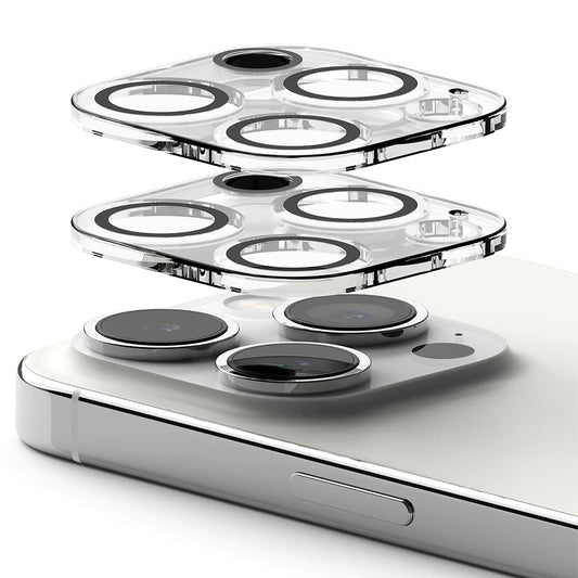 Ochranná fólia Ringke na zadnú kameru pre Apple iPhone 15 Pro Max, Kalené sklo, Sada 2 kusy, Priehľadná