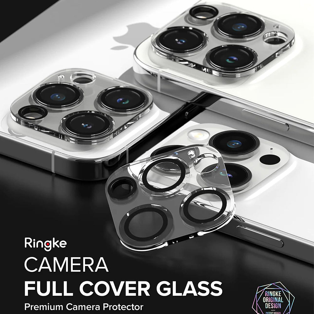 Ochranná fólia Ringke na zadnú kameru pre Apple iPhone 15 Pro Max, Kalené sklo, Sada 2 kusy, Priehľadná
