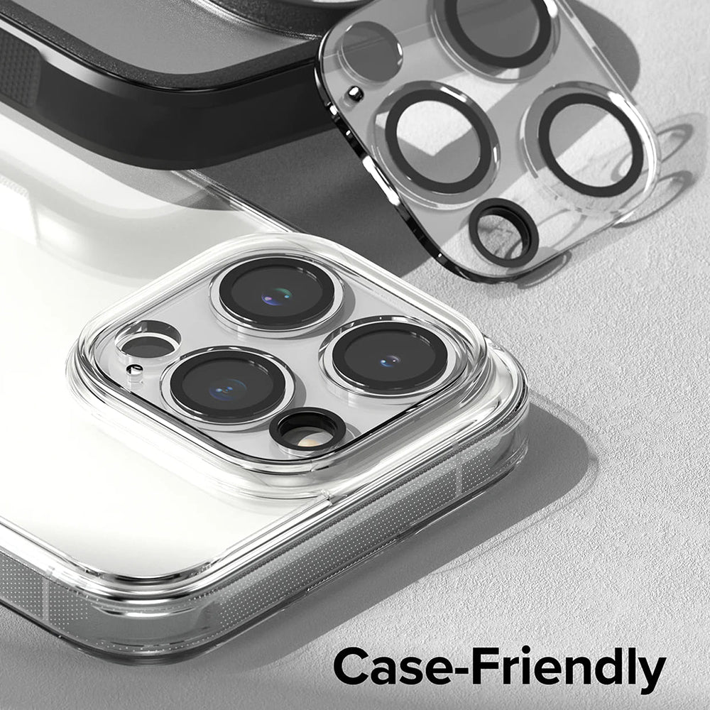 Ochranná fólia Ringke na zadnú kameru pre Apple iPhone 15 Pro Max, Kalené sklo, Sada 2 kusy, Priehľadná