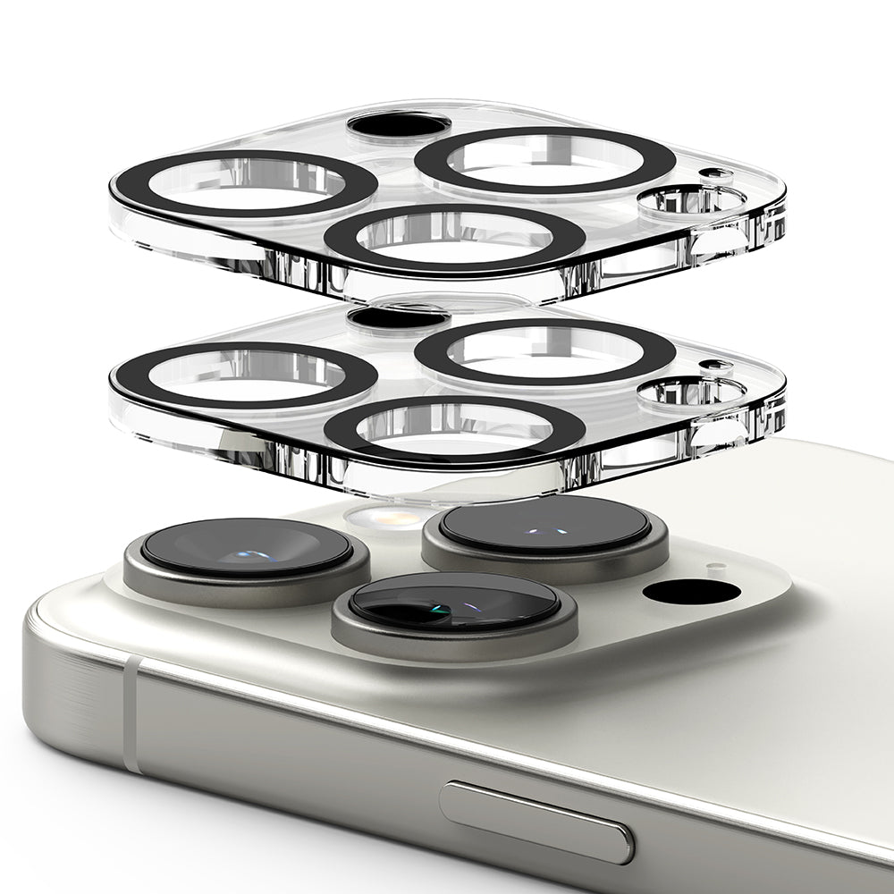 Ochranná fólia Ringke na zadnú kameru pre Apple iPhone 16 Pro Max / 16 Pro, Tvrdené sklo, Sada 2 kusy, Priehľadná