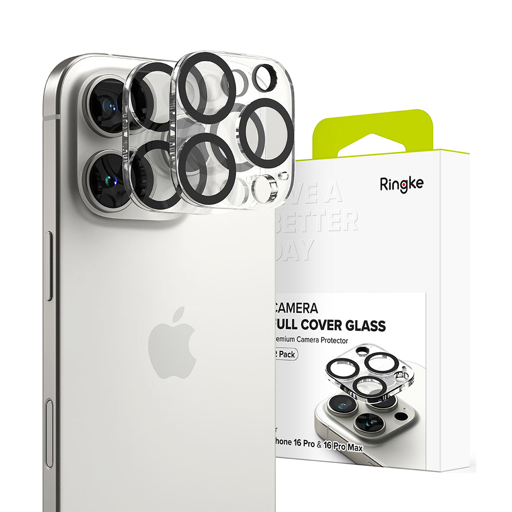 Ochranná fólia Ringke na zadnú kameru pre Apple iPhone 16 Pro Max / 16 Pro, Tvrdené sklo, Sada 2 kusy, Priehľadná