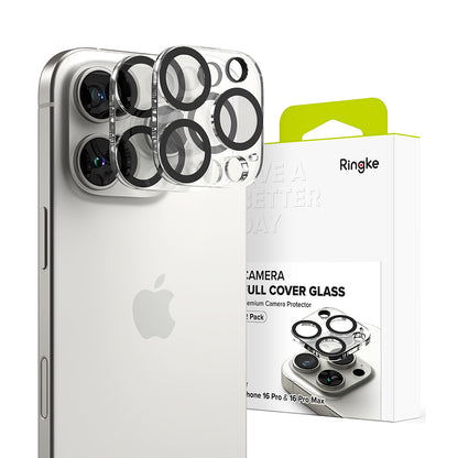 Ochranná fólia Ringke na zadnú kameru pre Apple iPhone 16 Pro Max / 16 Pro, Tvrdené sklo, Sada 2 kusy, Priehľadná
