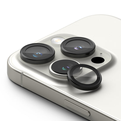 Ochranná fólia Ringke na zadnú kameru pre Apple iPhone 16 Pro Max / 16 Pro, Tvrdené sklo, Sada 2 kusy, Čierna