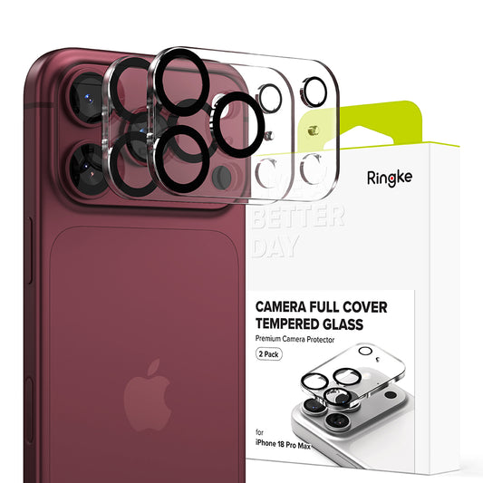 Ochranná fólia na zadnú kameru Ringke pre Apple iPhone 18 Pro Max, tvrdené sklo, sada 2 kusy, priehľadná