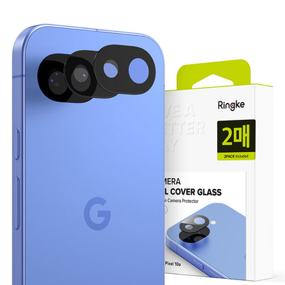 Ringke Rear Camera Protection Film for Google Pixel 10a, Tempered Glass, Set of 2 Pieces, Transparent