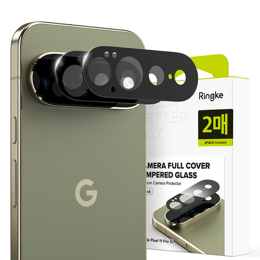 Ochranná fólia na zadnú kameru Ringke pre Google Pixel 11 Pro XL, tvrdené sklo, sada 2 kusy, čierna