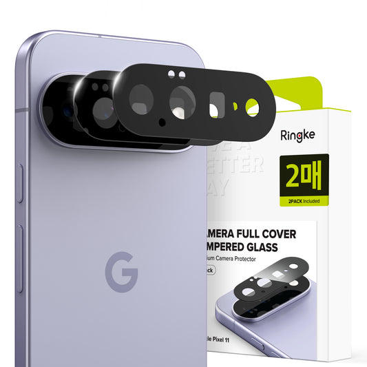 Ochranná fólia na zadnú kameru Ringke pre Google Pixel 11, tvrdené sklo, sada 2 kusy, čierna