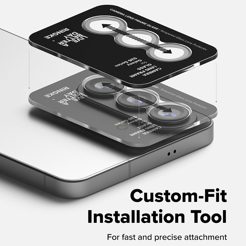 Ringke Rear Camera Protector for Samsung Galaxy S26 Plus / S26, Tempered Glass, Set of 2 Pieces, Black