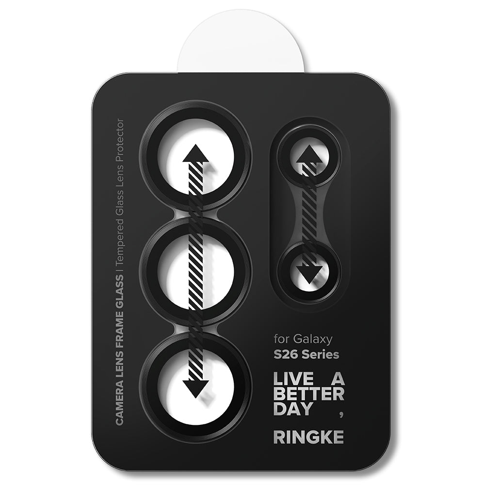 Ringke Rear Camera Protector for Samsung Galaxy S26 Ultra, Tempered Glass, Set of 2, Black
