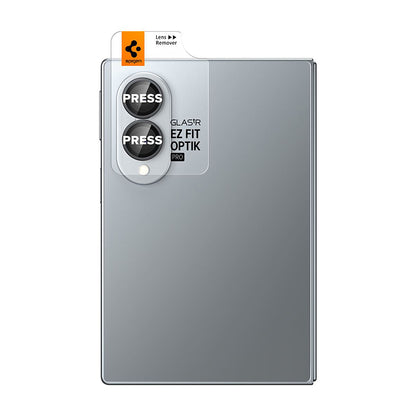 Ochranná fólia na zadnú kameru Spigen GlastR EZ FIT Optik Pro HD pre Samsung Galaxy Z Fold8 F971, tvrdené sklo, sada 2 kusy, čierna AGL11944