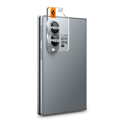 Ochranná fólia na zadnú kameru Spigen GlastR EZ FIT Optik Pro HD pre Samsung Galaxy Z Fold8 F971, tvrdené sklo, sada 2 kusy, čierna AGL11944