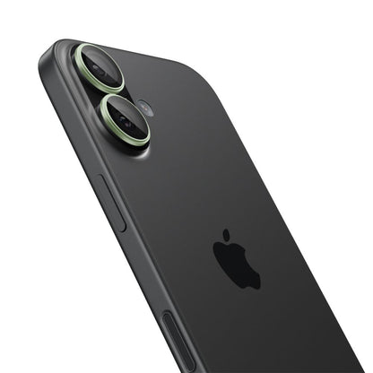 Ochranná fólia na zadnú kameru Spigen GlastR EZ FIT Optik Pro pre Apple iPhone 17 / 16 Plus / 16, Kalené sklo, Sada 2 kusy, Zelená AGL10128