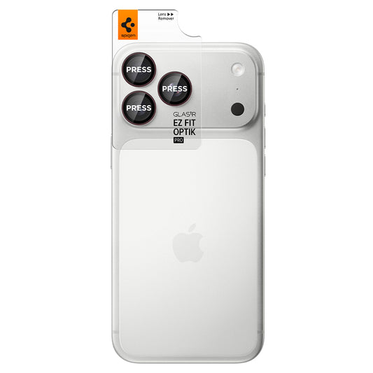 Ochranná fólia na zadnú kameru Spigen GlastR EZ FIT Optik Pro pre Apple iPhone 18 Pro / 18 Pro Max, tvrdené sklo, sada 2 kusy, vínová AGL12044
