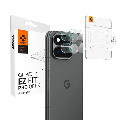 Ochranná fólia na zadnú kameru Spigen GlastR EZ FIT Optik Pro pre Google Pixel 11 Pro Fold, tvrdené sklo, sada 2 kusy, priehľadná AGL11491