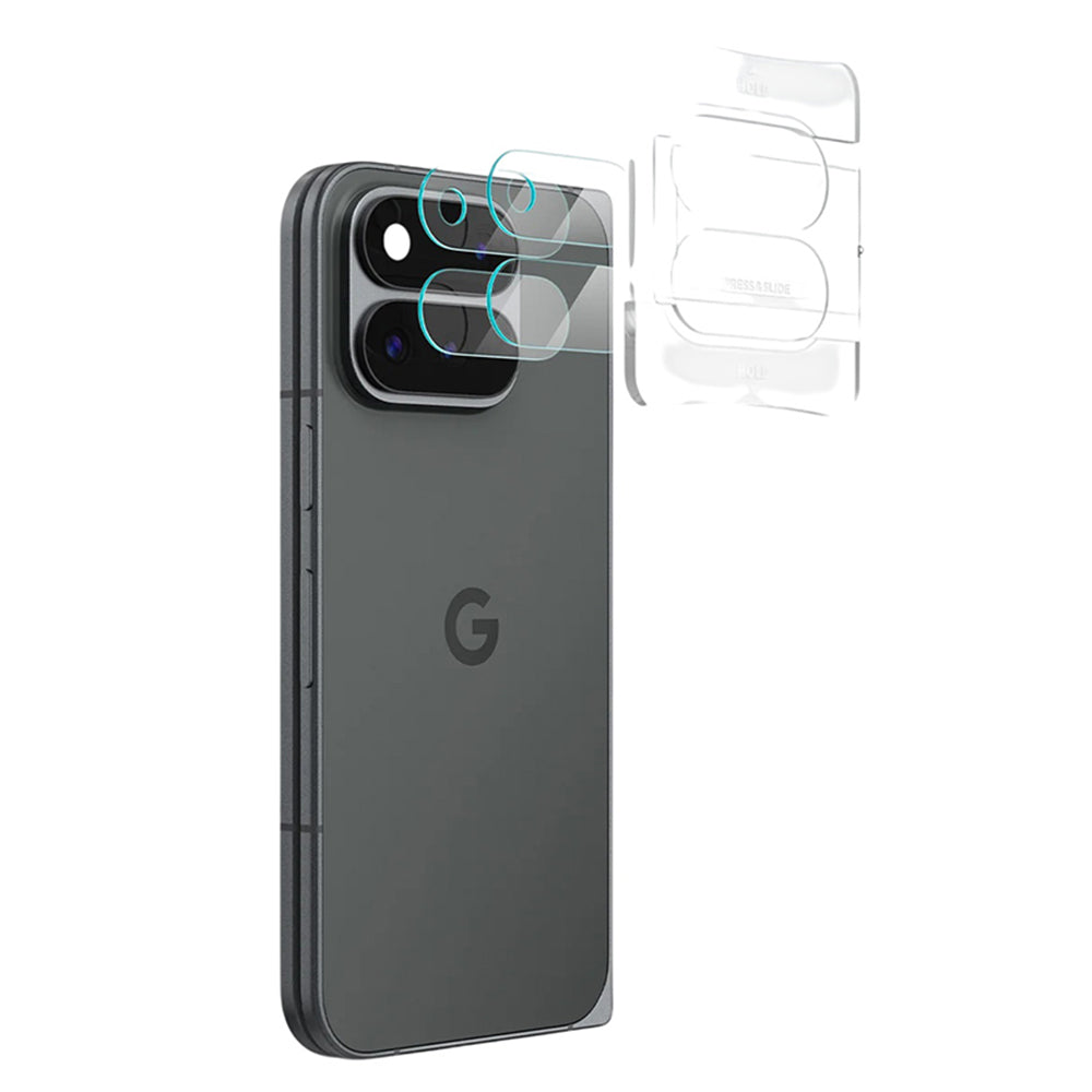 Ochranná fólia na zadnú kameru Spigen GlastR EZ FIT Optik Pro pre Google Pixel 11 Pro Fold, tvrdené sklo, sada 2 kusy, priehľadná AGL11491