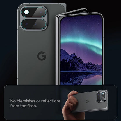 Ochranná fólia na zadnú kameru Spigen GlastR EZ FIT Optik Pro pre Google Pixel 11 Pro Fold, tvrdené sklo, sada 2 kusy, priehľadná AGL11491