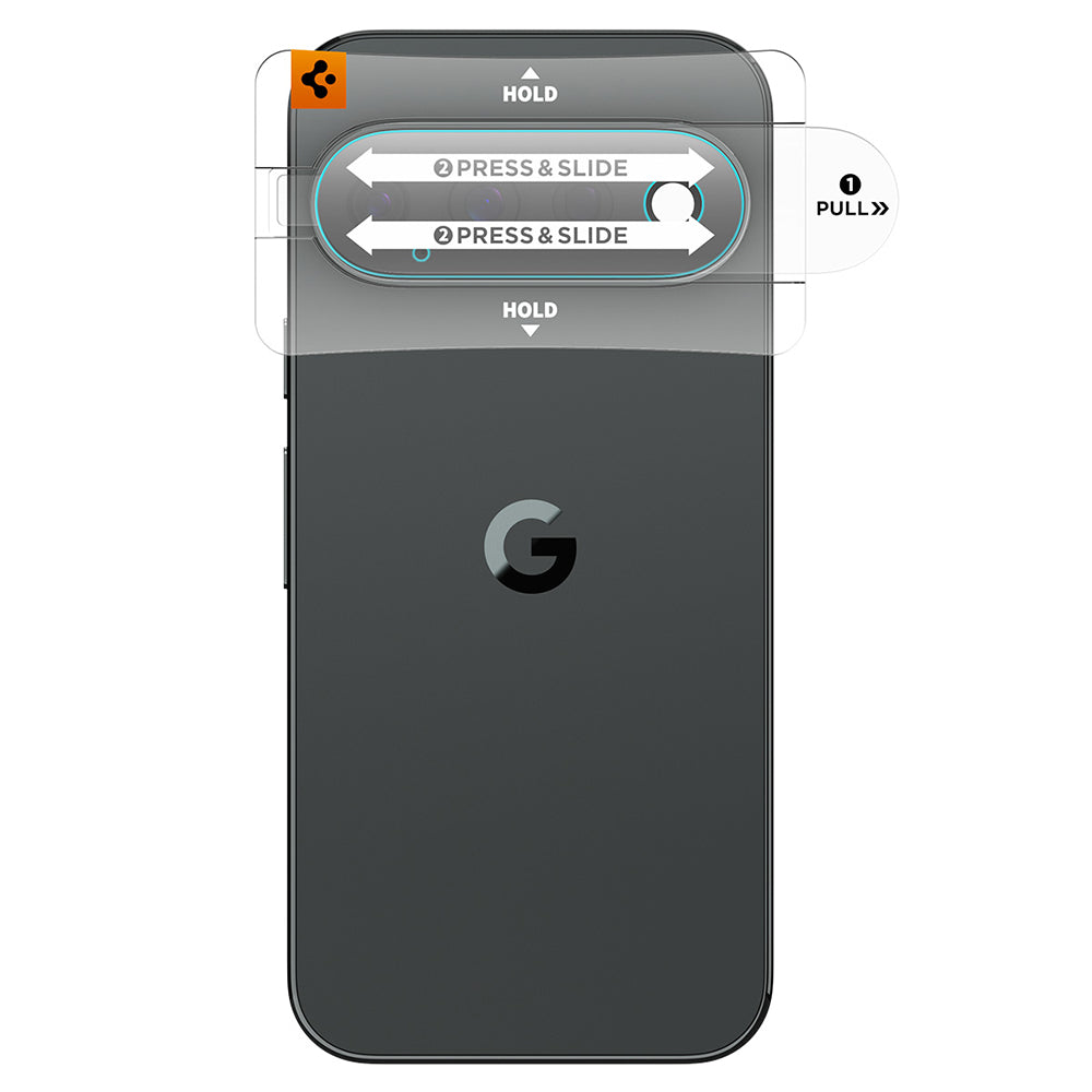 Ochranná fólia na zadnú kameru Spigen GlastR EZ FIT Optik Pro pre Google Pixel 11 Pro, tvrdené sklo, sada 2 kusy, čierna AGL11484