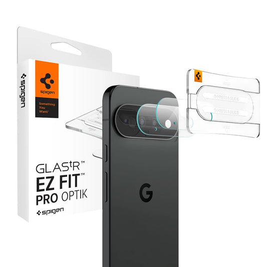 Ochranná fólia na zadnú kameru Spigen GlastR EZ FIT Optik Pro pre Google Pixel 11, tvrdené sklo, sada 2 kusy, čierna AGL11479