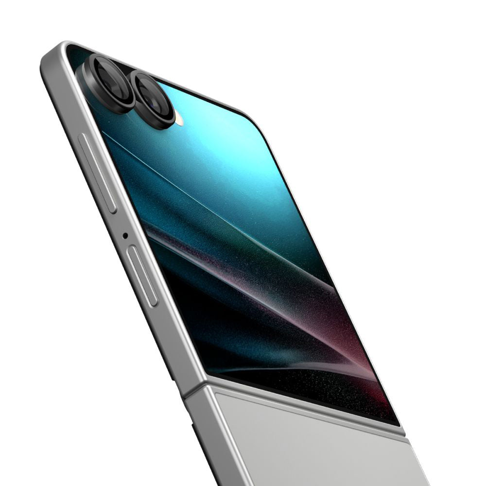 Ochranná fólia na zadnú kameru Spigen GlastR EZ FIT Optik Pro HD pre Samsung Galaxy Z Flip7 F766, Tvrdené sklo, Sada 2 kusy, Čierna AGL09587
