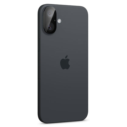 Ochranná fólia na zadnú kameru Spigen GlastR Optik pre Apple iPhone 16 Plus / 16, Tvrdené sklo, Sada 2 kusy, Čierna AGL07922
