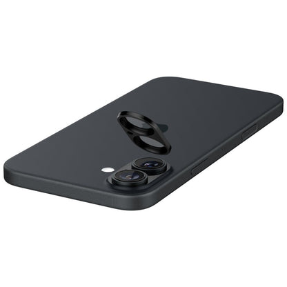 Ochranná fólia na zadnú kameru Spigen GlastR Optik pre Apple iPhone 16 Plus / 16, Tvrdené sklo, Sada 2 kusy, Čierna AGL07922