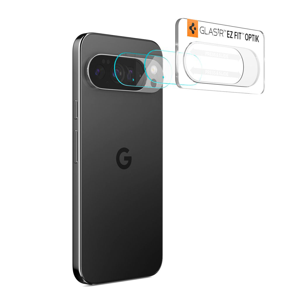 Ochranná fólia na zadnú kameru Spigen GlastR Optik pre Google Pixel 10 Pro, tvrdené sklo, sada 2 kusy, priehľadná AGL09662