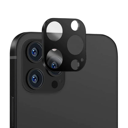Techsuit Rear Camera Protective Film for Apple iPhone 12 Pro Max, Tempered Glass, Black