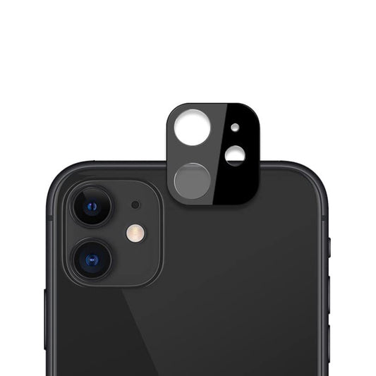Ochranná fólia na zadnú kameru Techsuit pre Apple iPhone 12, tvrdené sklo, čierna