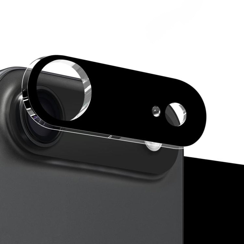 Ochranná fólia na zadnú kameru Techsuit pre Apple iPhone 17 Air, Kalené sklo, Čierna