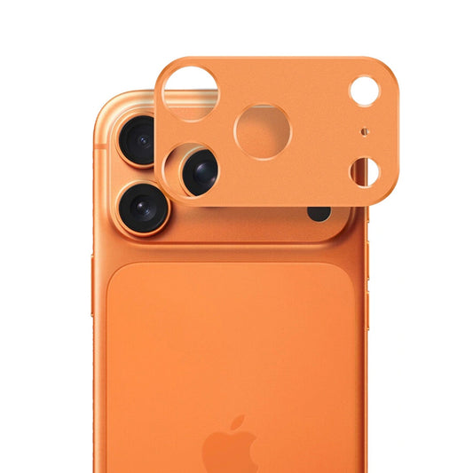 Ochranná fólia na zadnú kameru Techsuit pre Apple iPhone 17 Pro, tvrdené sklo, oranžová