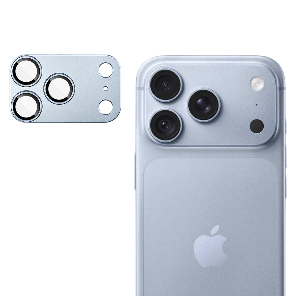 Ochranná fólia na zadný fotoaparát Techsuit pre Apple iPhone 18 Pro Max, tvrdené sklo, svetlomodrá