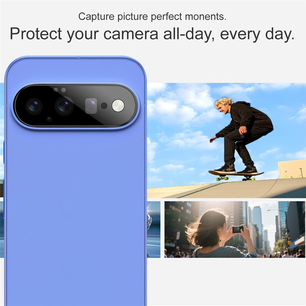 Ochranná fólia na zadnú kameru Techsuit pre Google Pixel 11, tvrdené sklo, čierna