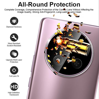 Techsuit Rear Camera Protective Film for Honor X9c / Magic7 Lite, Tempered Glass, Black