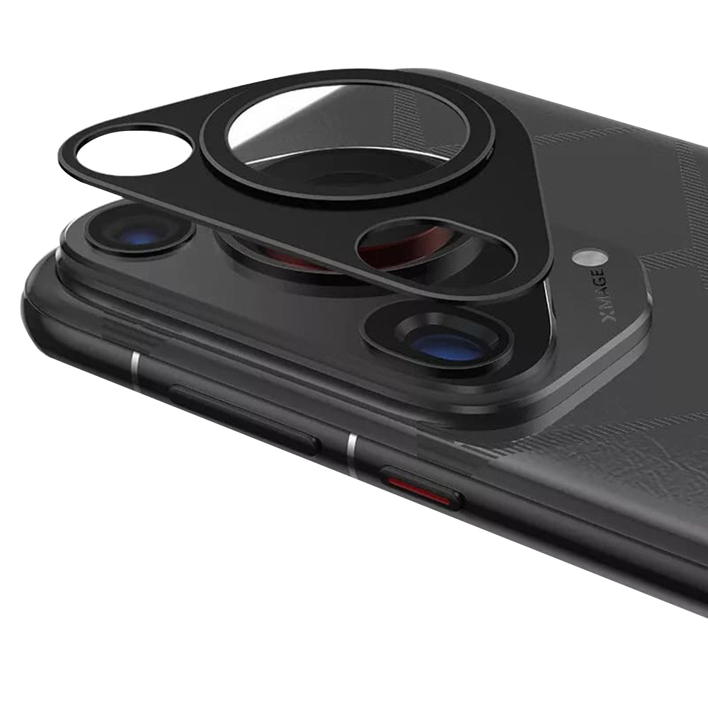 Techsuit Rear Camera Protection Film for Huawei Pura 70 Ultra, Tempered Glass, Black