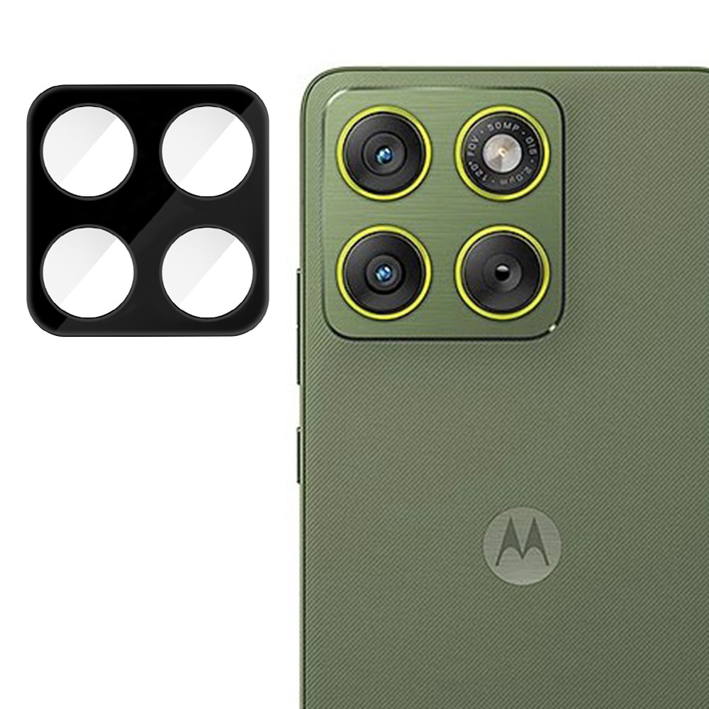 Ochranná fólia Techsuit na zadnú kameru pre Motorola Edge 70, Kalené sklo, Čierna