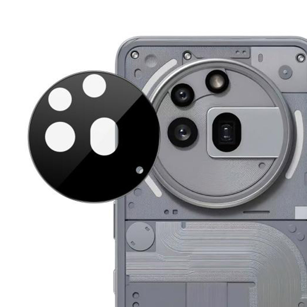 Ochranná fólia na zadnú kameru Techsuit pre Nothing Phone (3a) Pro, tvrdené sklo, čierna