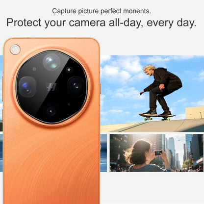 Ochranná fólia na zadnú kameru Techsuit pre Oppo Find X9 Ultra, tvrdené sklo, čierna