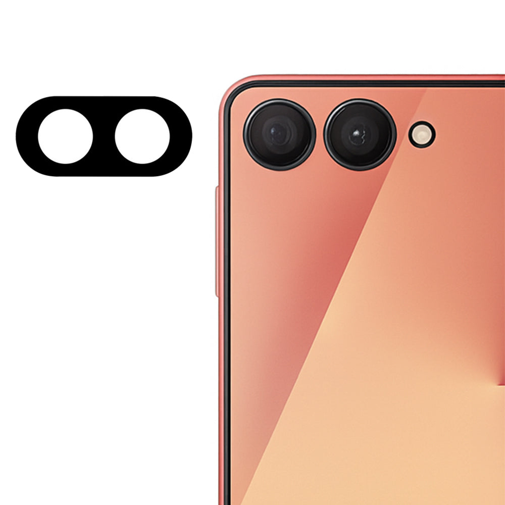 Ochranná fólia na zadnú kameru Techsuit pre Samsung Galaxy Z Flip7 F766, tvrdené sklo, čierna