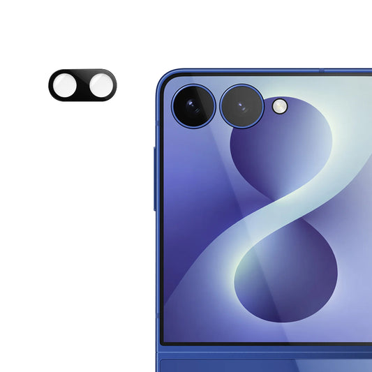 Ochranná fólia na zadnú kameru Techsuit pre Samsung Galaxy Z Flip8 F776, tvrdené sklo, čierna