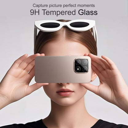 Ochranná fólia na zadnú kameru Techsuit pre Xiaomi 15T Pro, tvrdené sklo, čierna