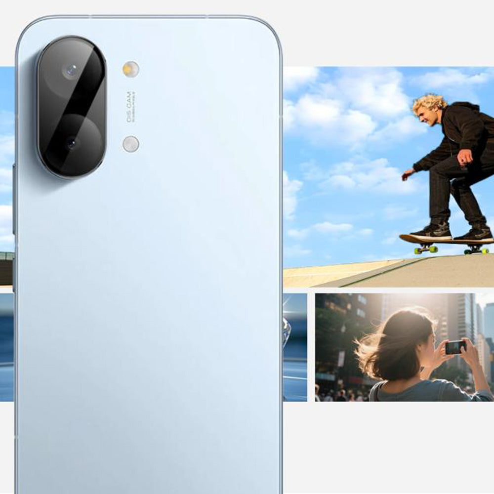 Ochranná fólia Techsuit na zadnú kameru pre Xiaomi Poco X8 Pro, Tvrdené sklo, Čierna