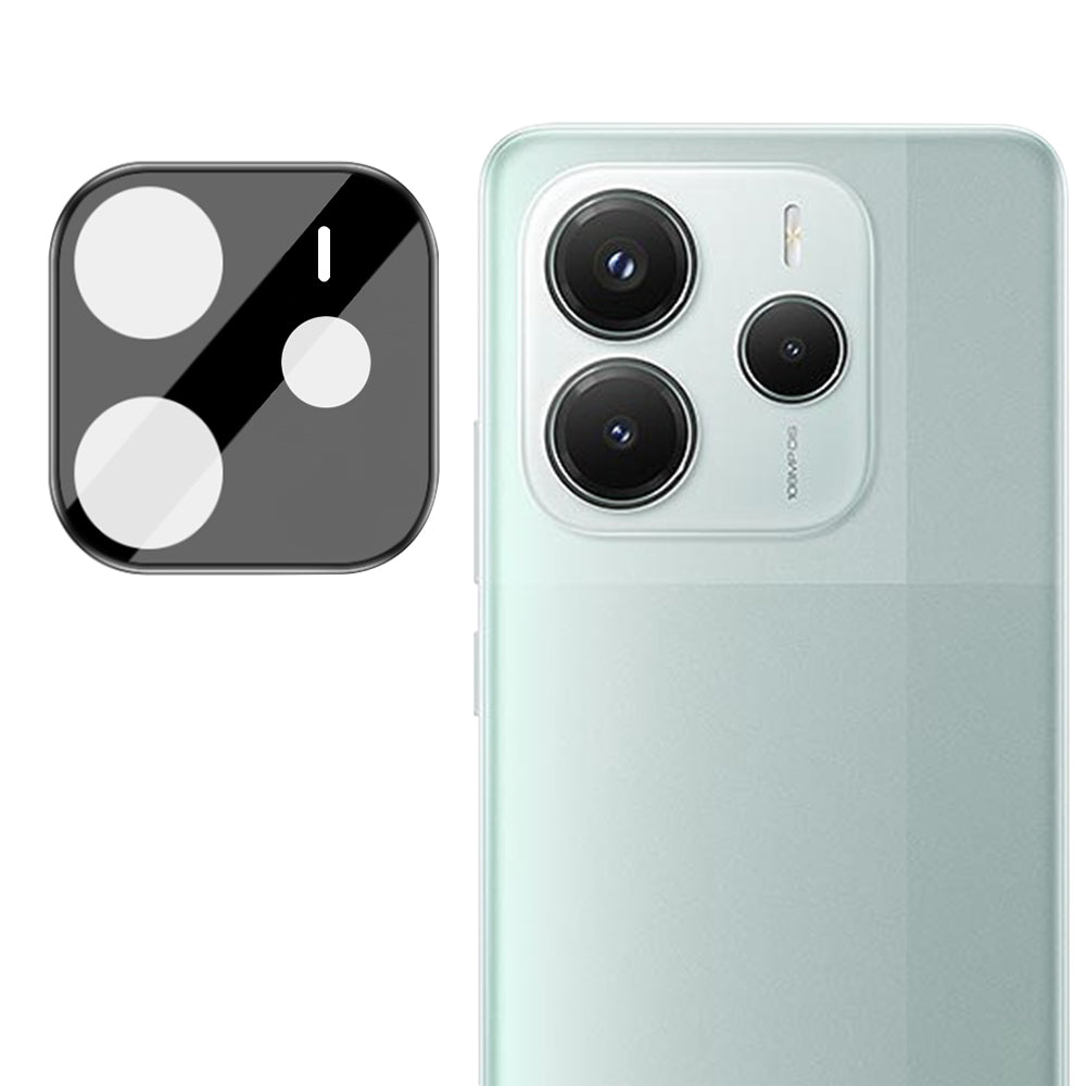 Techsuit Rear Camera Protective Film for Xiaomi Redmi Note 14 5G, Tempered Glass, Black