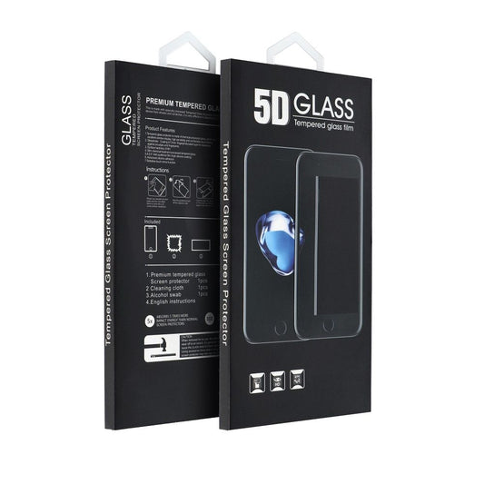OEM ochranná fólia na displej pre Xiaomi Poco X5 Pro / Xiaomi Redmi Note 12 Pro 5G / Note 12 Pro+, tvrdené sklo, plné lepidlo, 5D, čierna