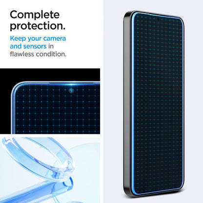 Ochranná fólia na displej Spigen GlastR EZ FIT pre Samsung Galaxy S25+ S936 / S24+ S926, Tvrdené sklo, Full Glue, Sada 2 kusy AGL07432
