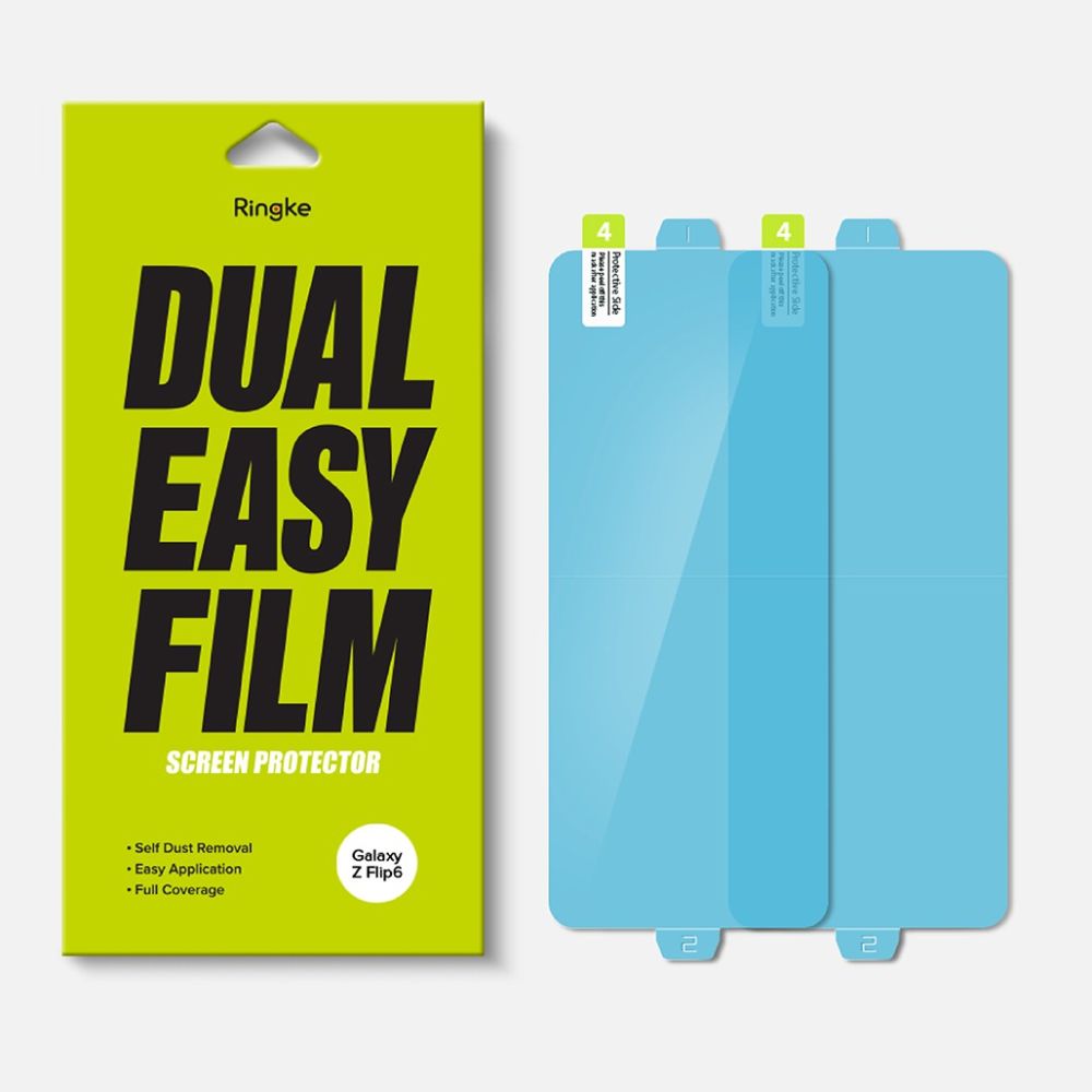 Ochranná fólia Ringke Dual Easy pre vnútorný displej Samsung Galaxy Z Flip6 F741, Plast, Sada 2 kusy
