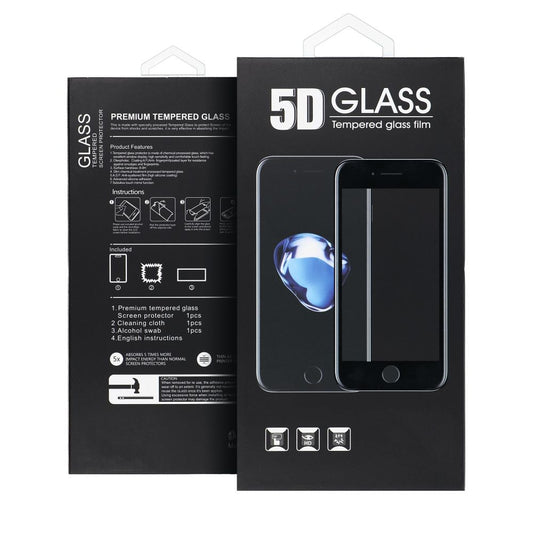 OEM ochranná fólia na obrazovku pre Samsung Galaxy S25+ S936, tvrdené sklo, plné lepidlo, 5D, čierna