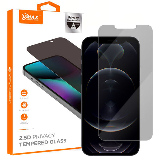 Ochranná fólia na displej Privacy Vmax pre Apple iPhone 12 Pro Max, tvrdené sklo, plné lepenie, 2.5D